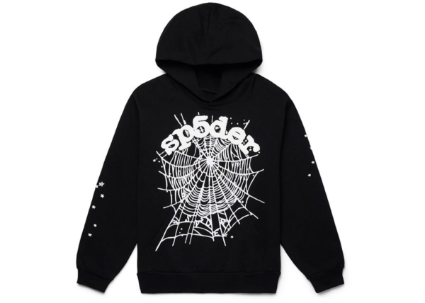 Hoodie Sp5der OG Web en negro